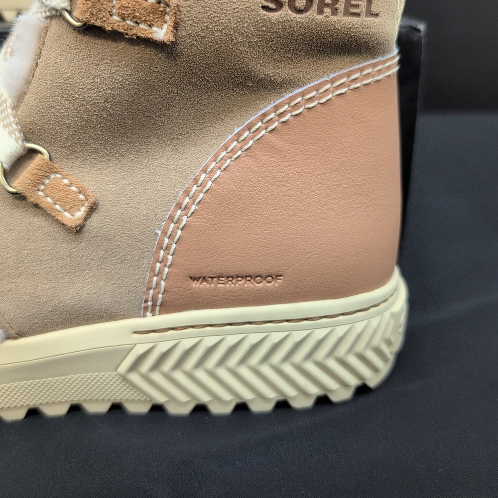 SOREL ONA Ave Alpine Waterproof Winter Boots Women's 7.5 Dusty Tan - Picture 2 of 14